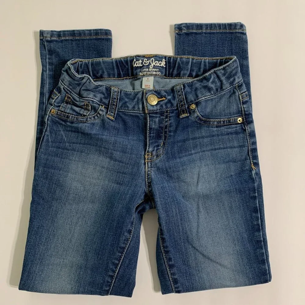Cat & Jack Girls Super‎ Skinny Jeans Size 8